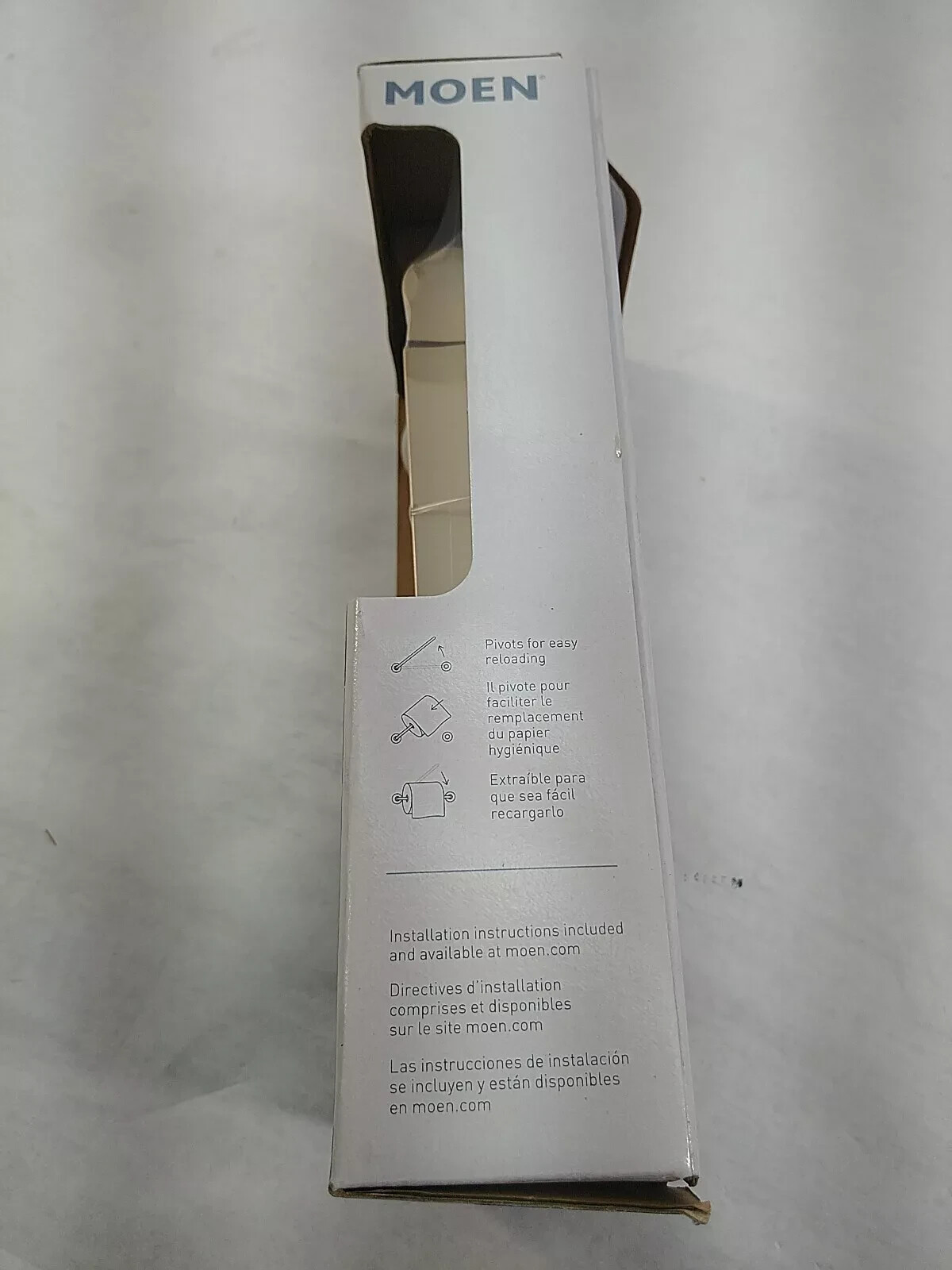 Moen Y0708BZG Mikah Pivoting Toilet Paper Holder in Bronzed Gold Finish