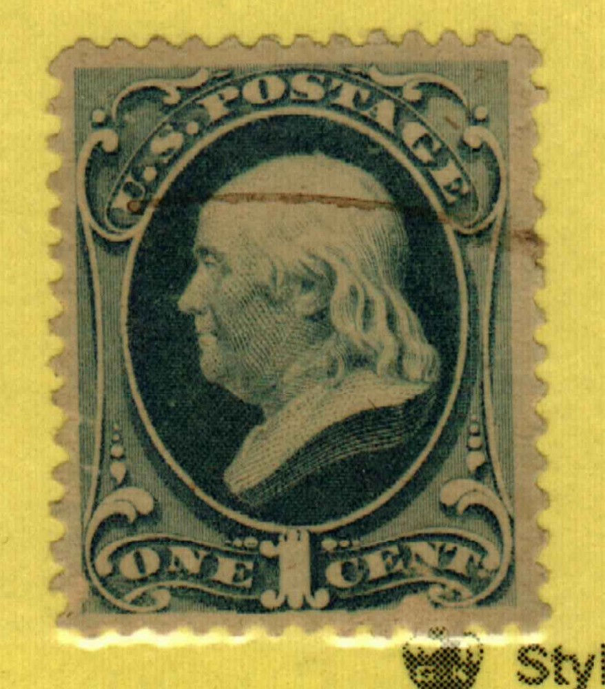US #182 Ben Franklin used