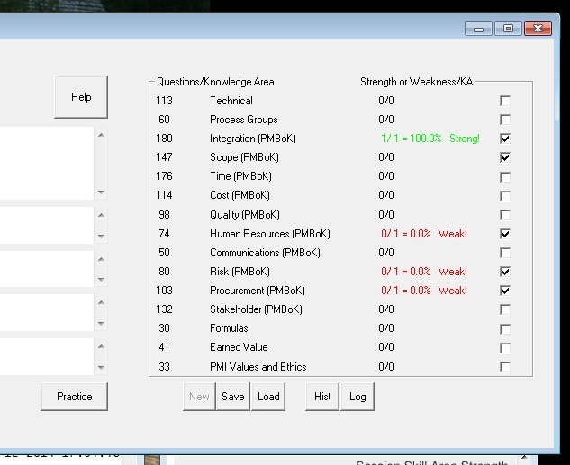 Exam Sim Software for PMP - PMI Project Management Pro, PMBoK question practice.
