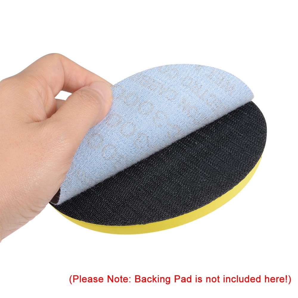 30Pcs 3 Inch Hook and Loop Sanding Disc 3000 Grits Flocking Sandpaper Sander
