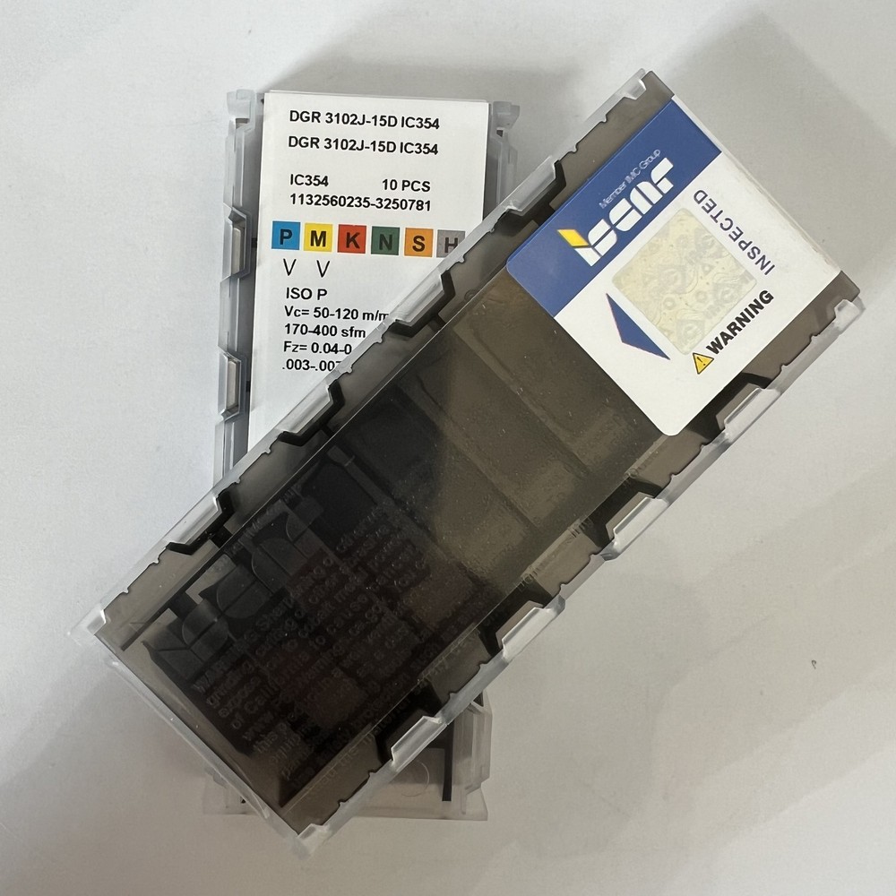 ISCAR / DGR3102J-15D IC354 / Industrial indexable Carbide Inserts 10 Pcs