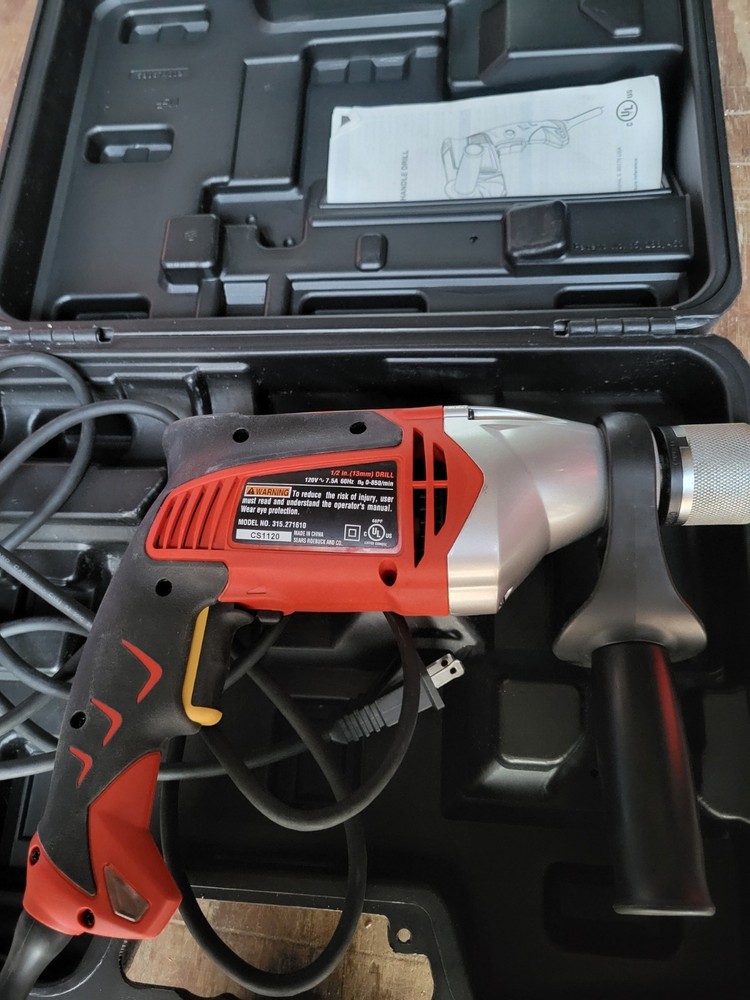 Craftsman Professional 120V 1/2 in Corded Drill/Driver Keyed Chuck Case