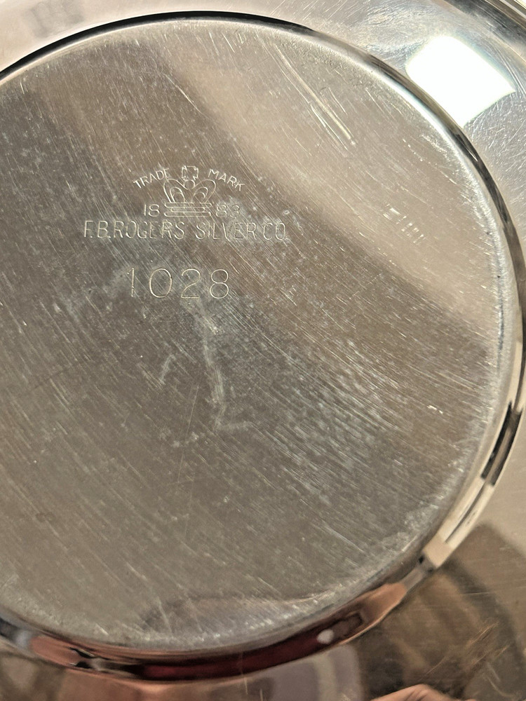 Silver Plated FB Rogers Co Bowl Serving Small Rope Edge Vtg 6.25 Inch Diameter