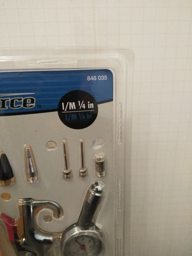 WorkForce Air Compressor Hose and Nozzle 16 piece accessory kit