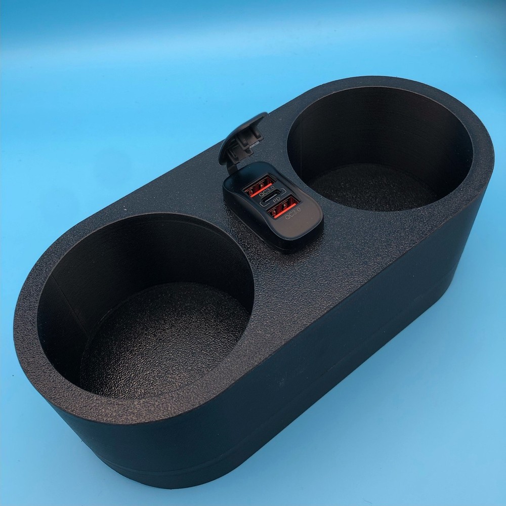 Classic Mini Rear Cup Holder - with USB Charging
