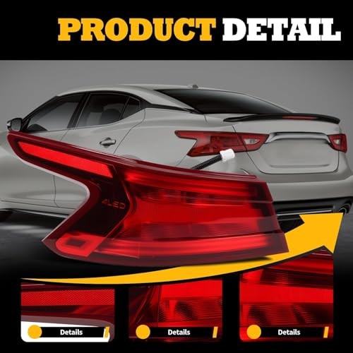 Tail Light Assembly Driver Side Compatible with Maxima 2016-2018 Taillight Left