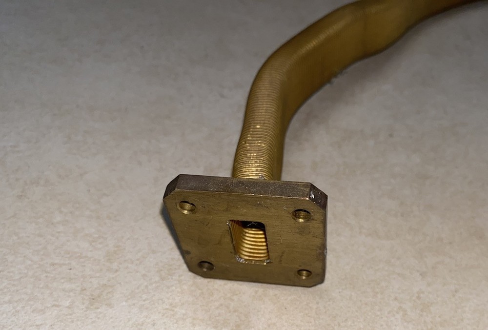 FLEXIBLE WAVEGUIDE WR75 10 Ghz - 13 Ghz Brass 68 Cm