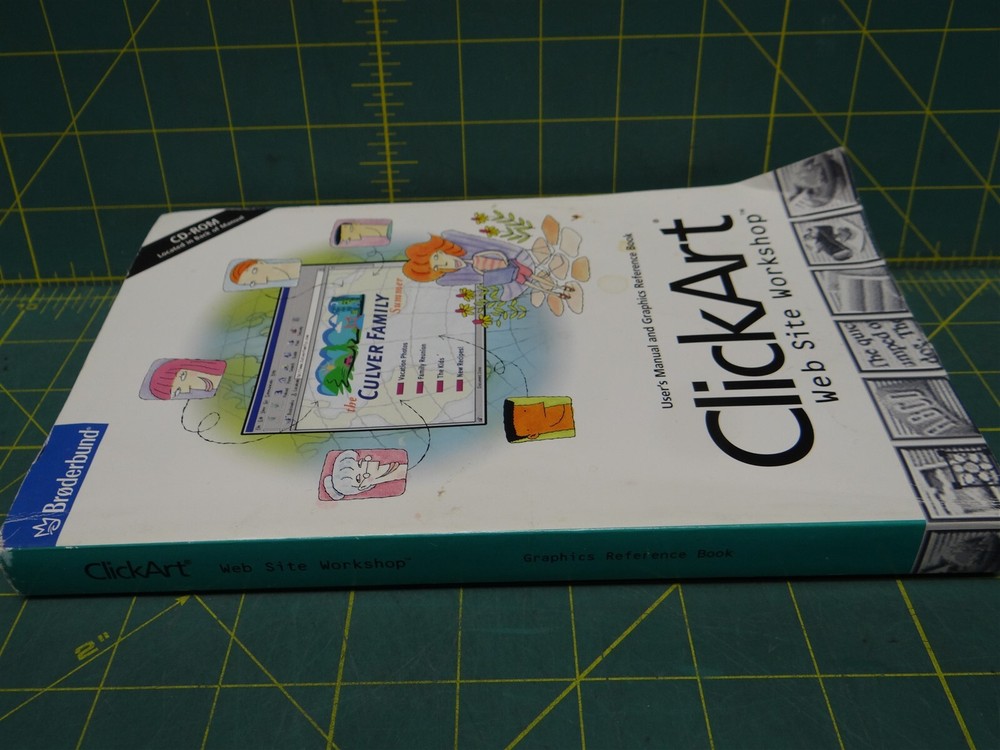ClickArt Web Site Workshop 1998 Manual and Graphics Reference Book With CD