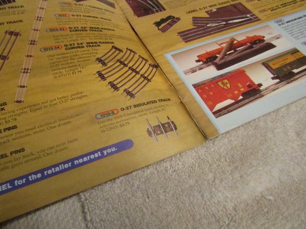 Lionel O Gauge 1996 Accessories Catalog