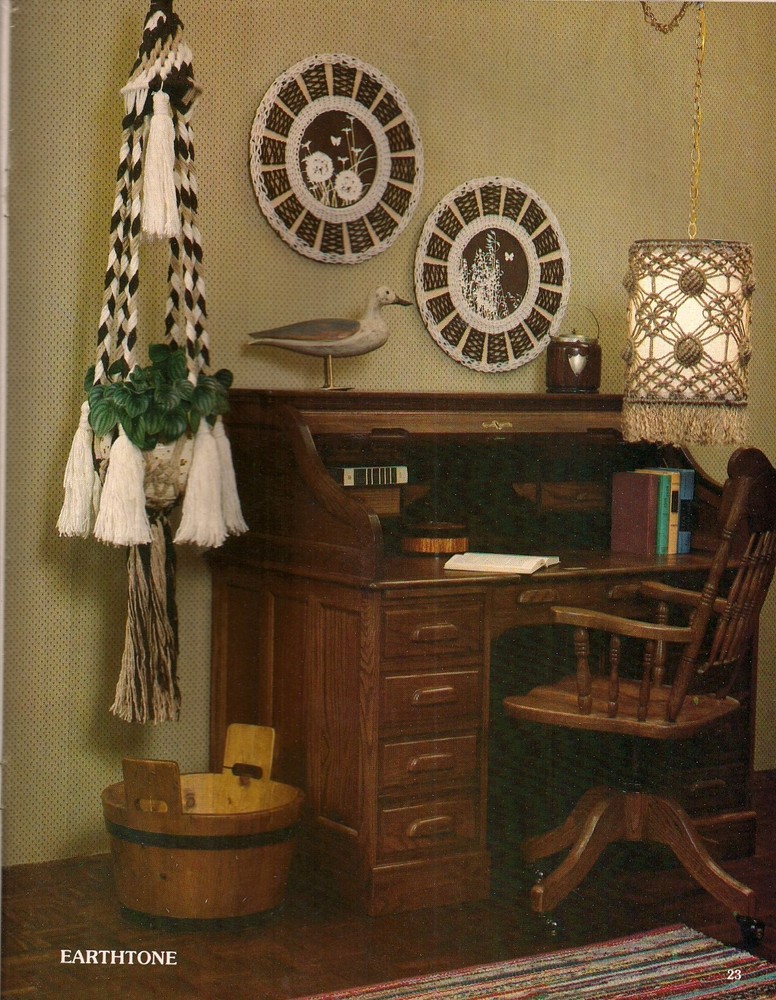 Decorative Macrame Basket Cover Pattern - Craft Book: #AC1 Accents