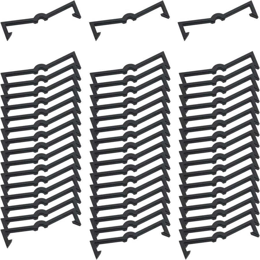 100X Black Plastic Peg Hooks Lock Fixer Peg Board Hook Pegboard Display N775