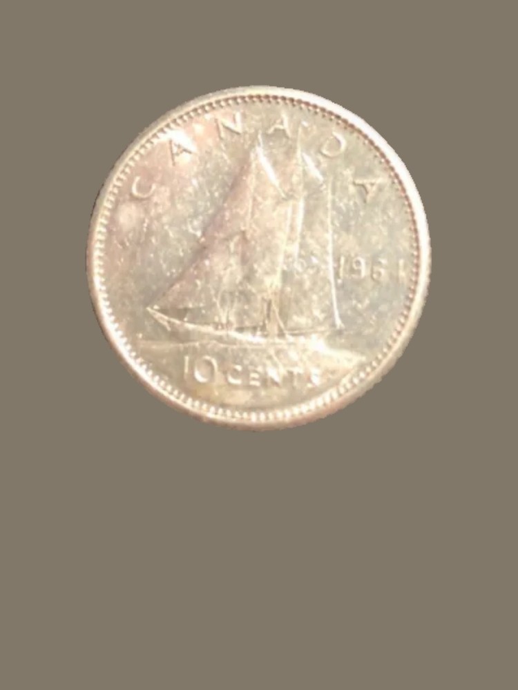 1964 Canada 10 Cent Proof Like Silver Coin - XF (Extra Fine) condition