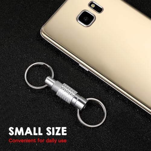 LLOUSSAK Quick Release Keychain for Men, Detachable Key Ring Quick Release,
