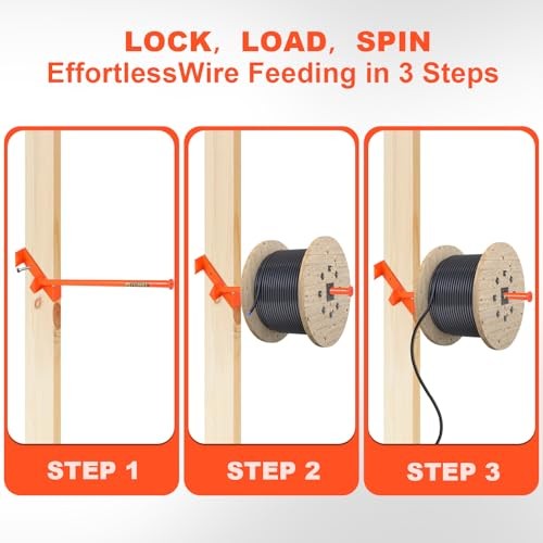 Spool Tools Stud Winder Wire Dispenser for Fast Load Dispensing of Wire 2