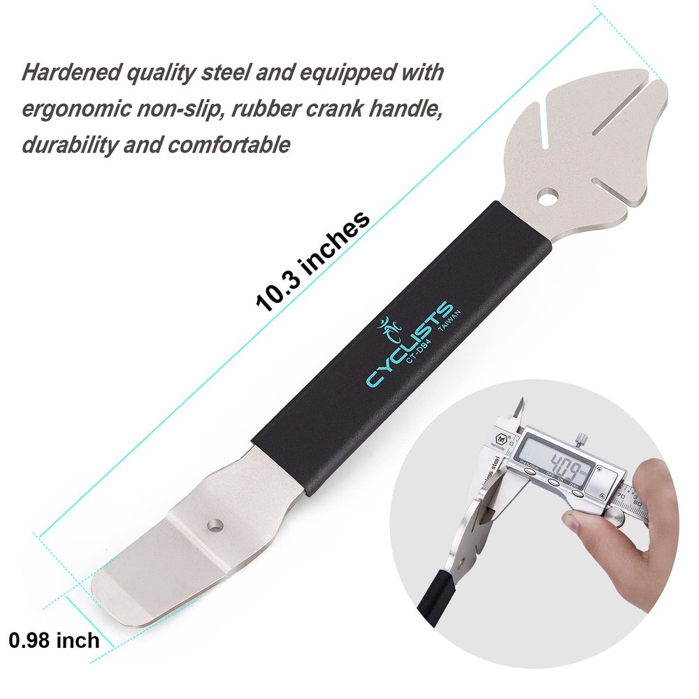 2 In 1 Bicycle Rotor Truing Fork Medium Brake Disc Alignment Maintenance Tool