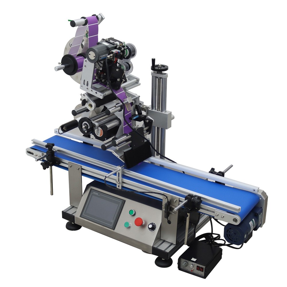 Auto Conveyor Table Flat Box Labeling Machine Label Applier Machine 25-50pcs/min
