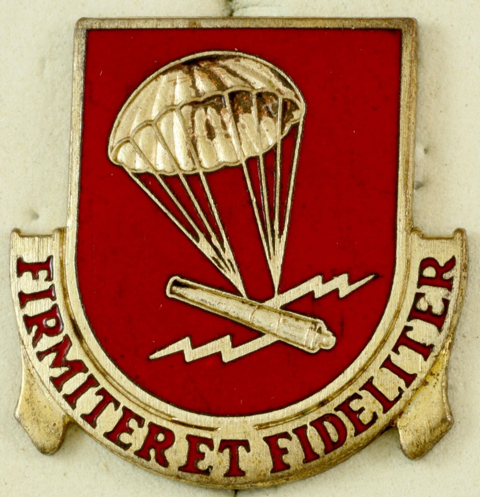 377th Field Artillery Battalion (ABN) Crest DI/DUI CB Dondero HM