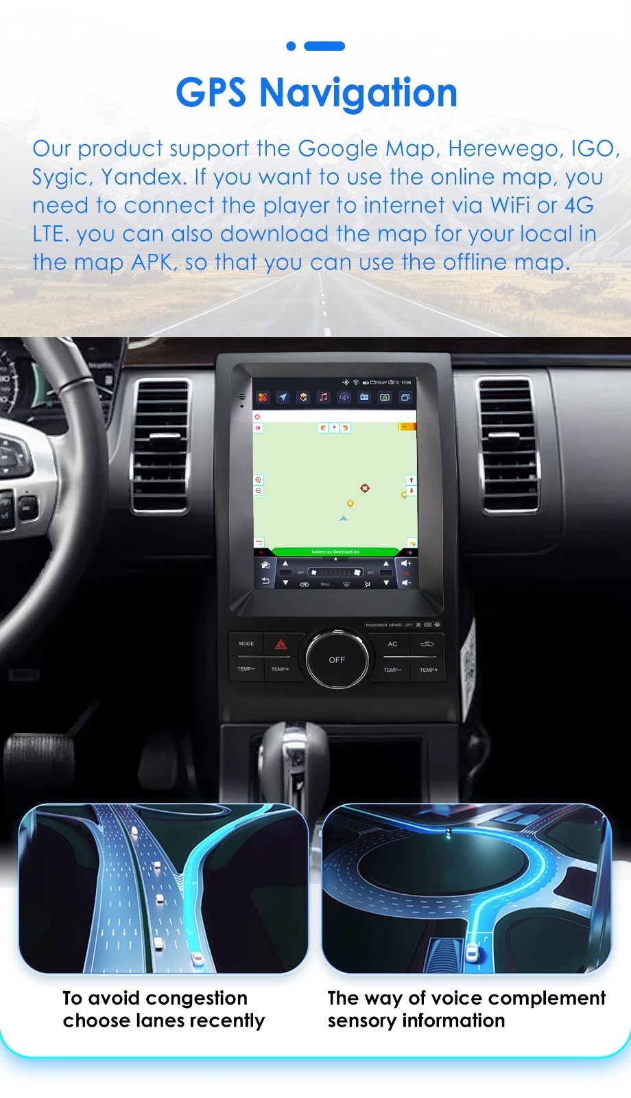 For Ford Taurus 2011-2019 Android 14 CarPlay Car Stereo Radio GPS 2G+32G FM RDS