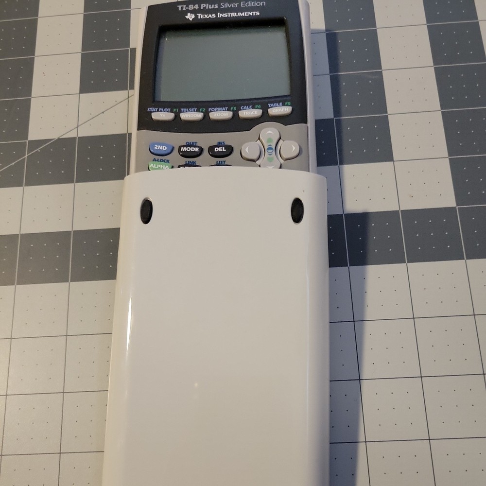 Z8- Texas Instruments TI-84 Plus Silver Edition Graphing Calculator - Gray/White