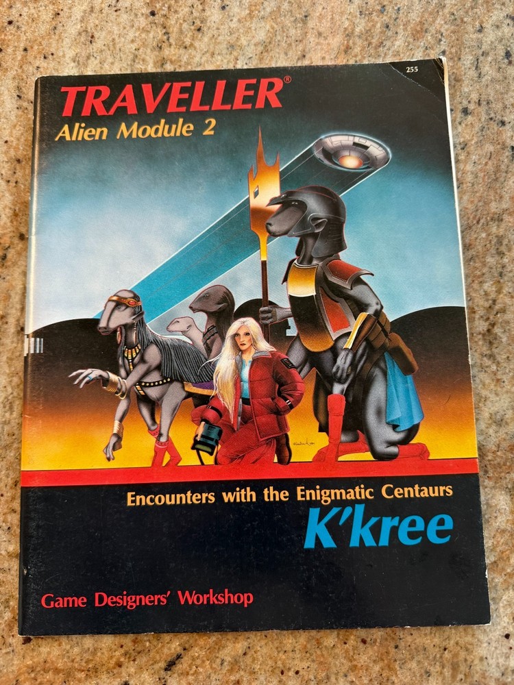 K'KREE - ENIGMATIC CENTAURS ENCOUNTERS / 1984 TRAVELLER ALIEN MODULE 2 BOOK
