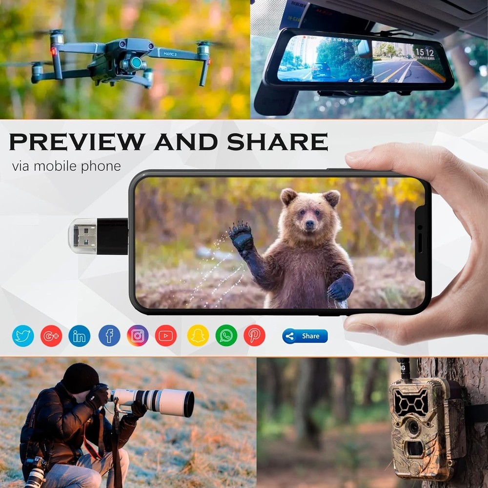Effortless File Transfer with 2 Pack Micro SD Card Reader for Any Device