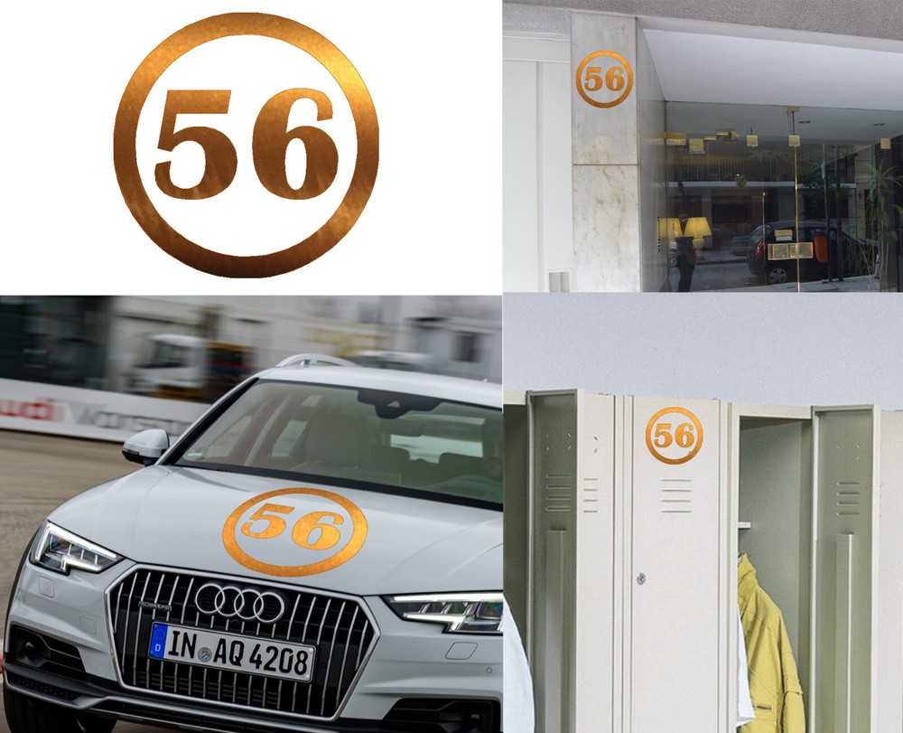 Number 56, Sticker Vinyl Version v1c