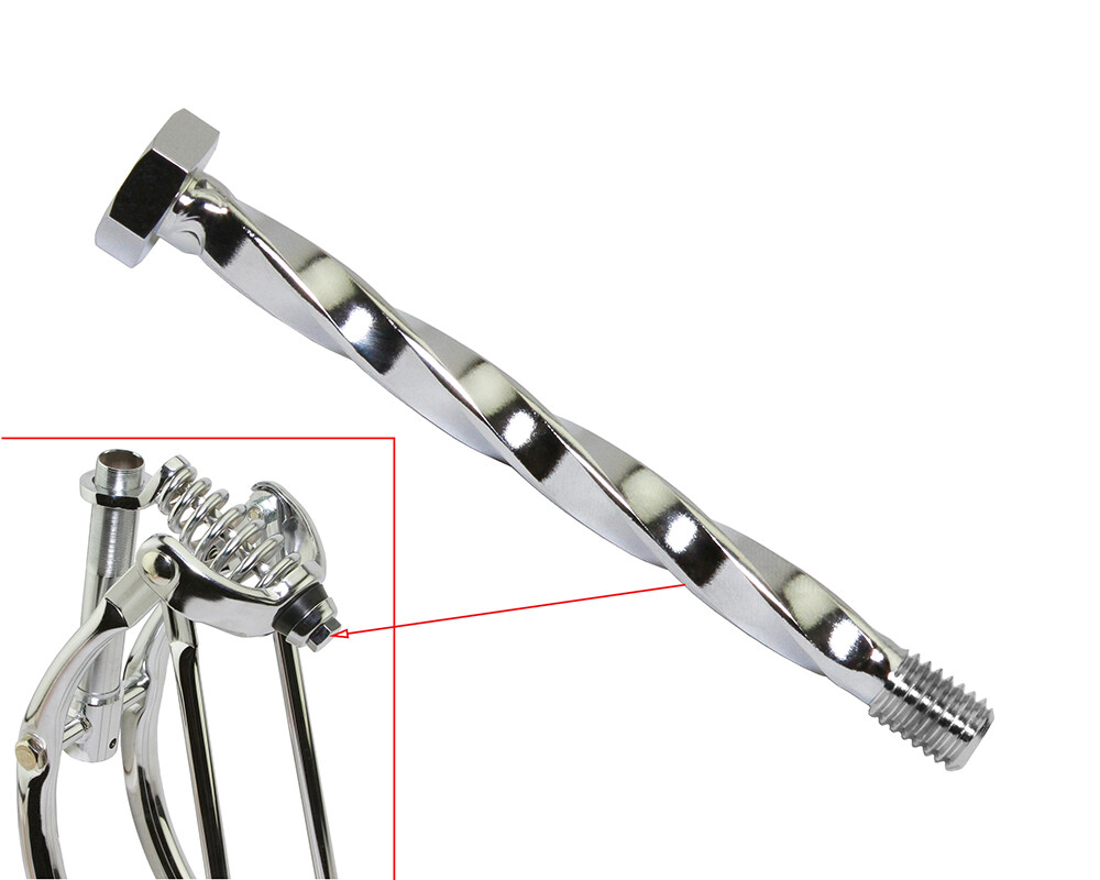 Twisted Center Spring Bolt Chrome.