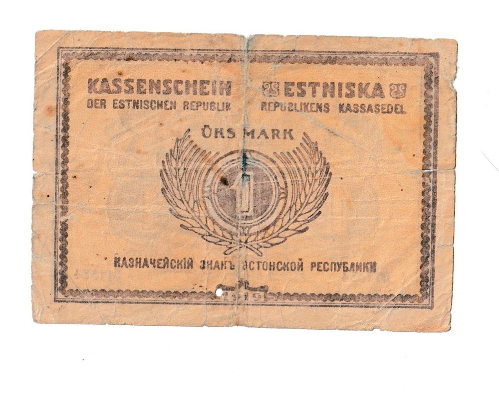 1 Marka Mark Estonia 1919