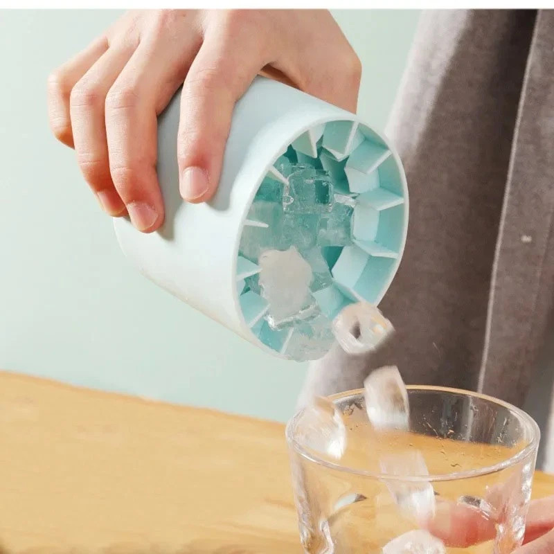 Silicone Ice Cube Mold Round Ice Maker - DIY Ice Bucket Barware Tools*