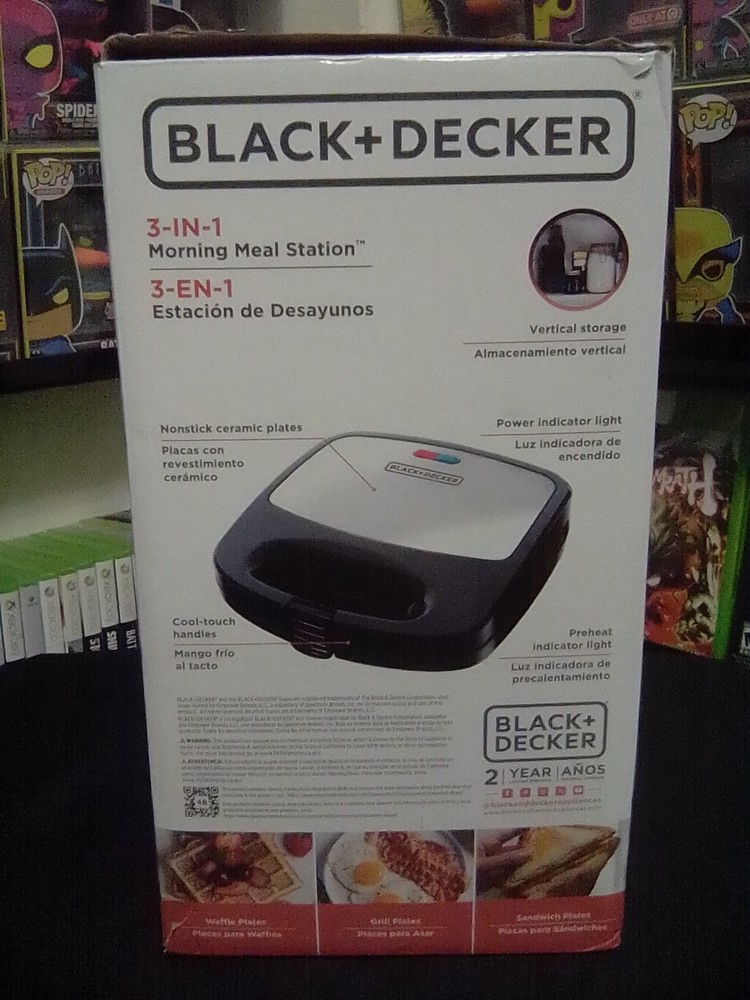 Black&Decker 3-in-1 Waffle Maker Brand New