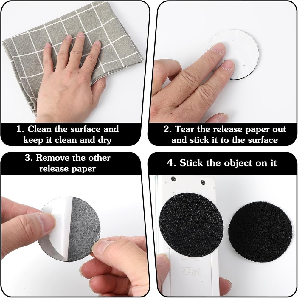 🔥20 Pairs Hook & Loop Fastener/Dots Self Sticky Circle Hook and Loop 1.97"🔥