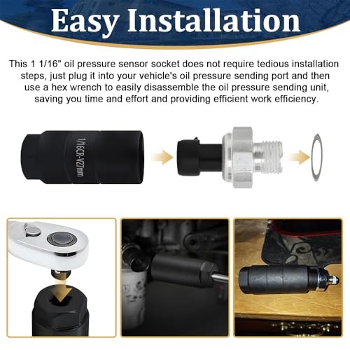 Oil Pressure Sensor Socket, Oil Pressure Switch Socket, Oil Pressure Black