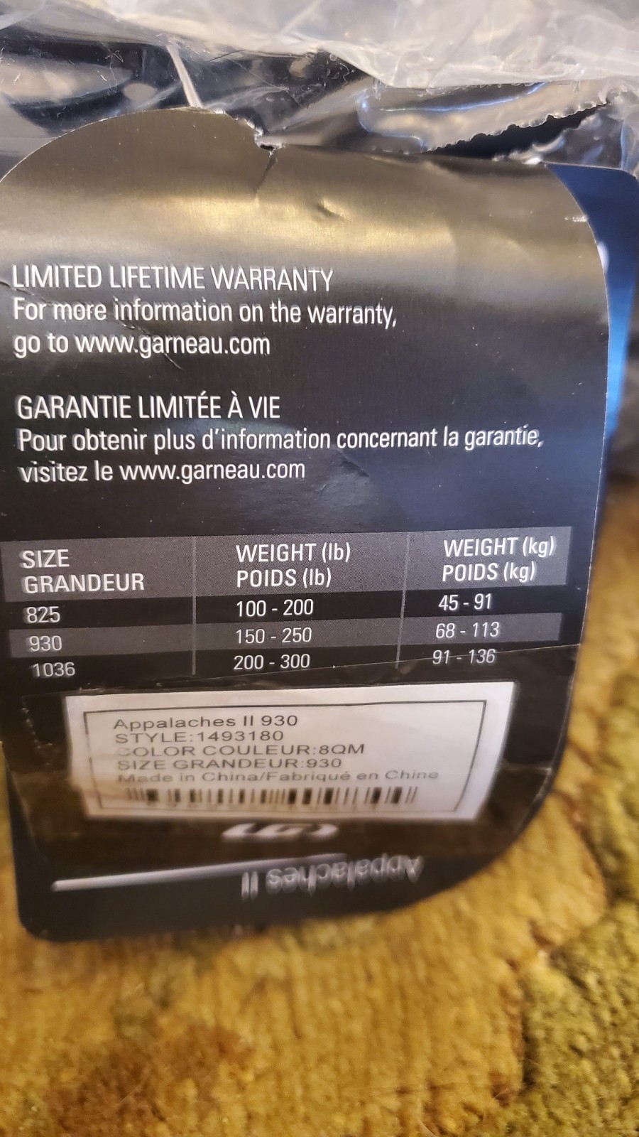 Louis Garneau Men's Appalaches II 930 Snowshoes, Gray (User Weight 150-250lbs)