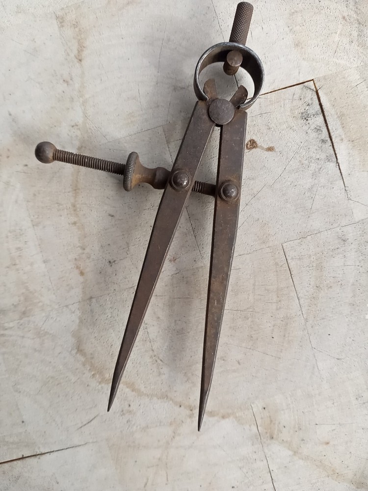 Vtg 4 Starrett Spring Type Outside/Inside Caliper/Divider Quick Spring Nut