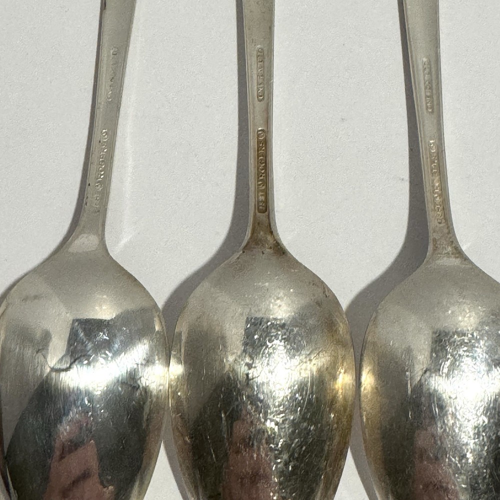 1881 Rogers Oneida Plantation 1948 Silverplate Teaspoons Set of 8 Flatware