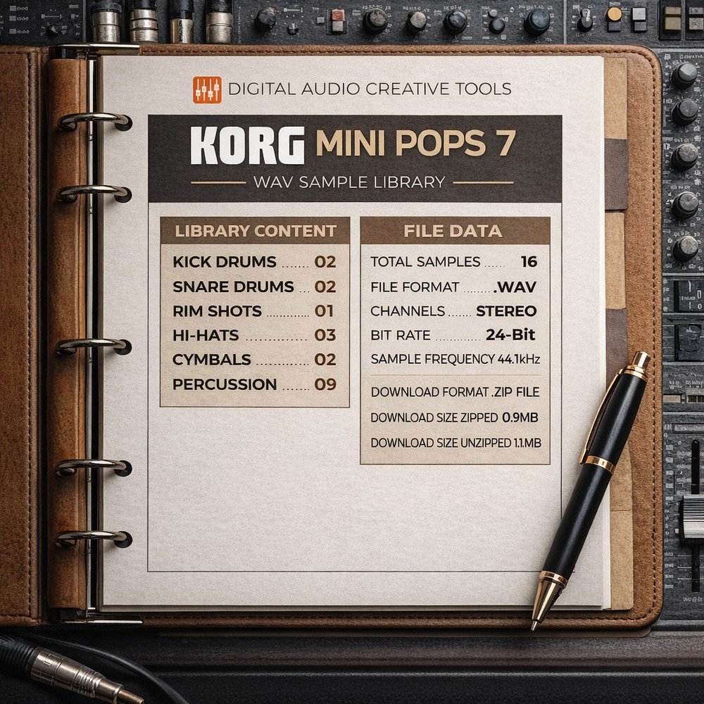 Korg Mini Pops 7 Drum Machine Sample Library