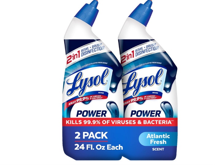 New Lysol Power Toilet Bowl Cleaner 24 Oz 2-Pack 48 Oz