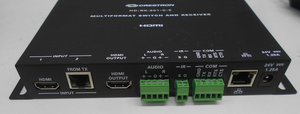 Crestron 6508330 HD-RX-201-C-E Multiformat Switch and Receiver