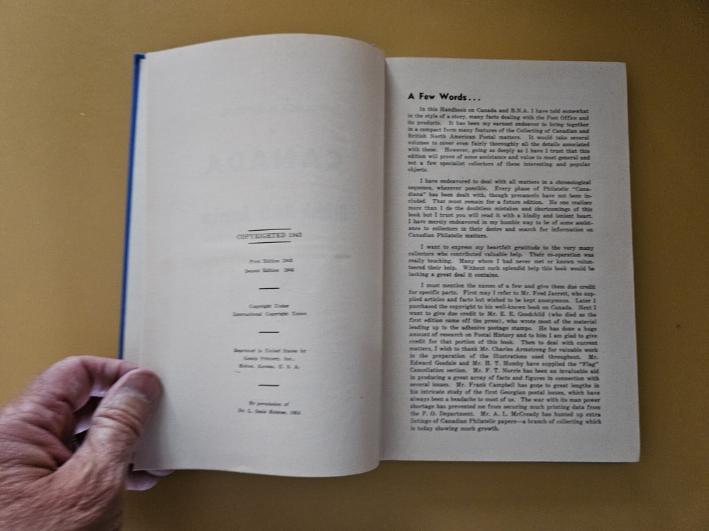 Holmes Handbook Of Canada And British North America (1954 hardcover)