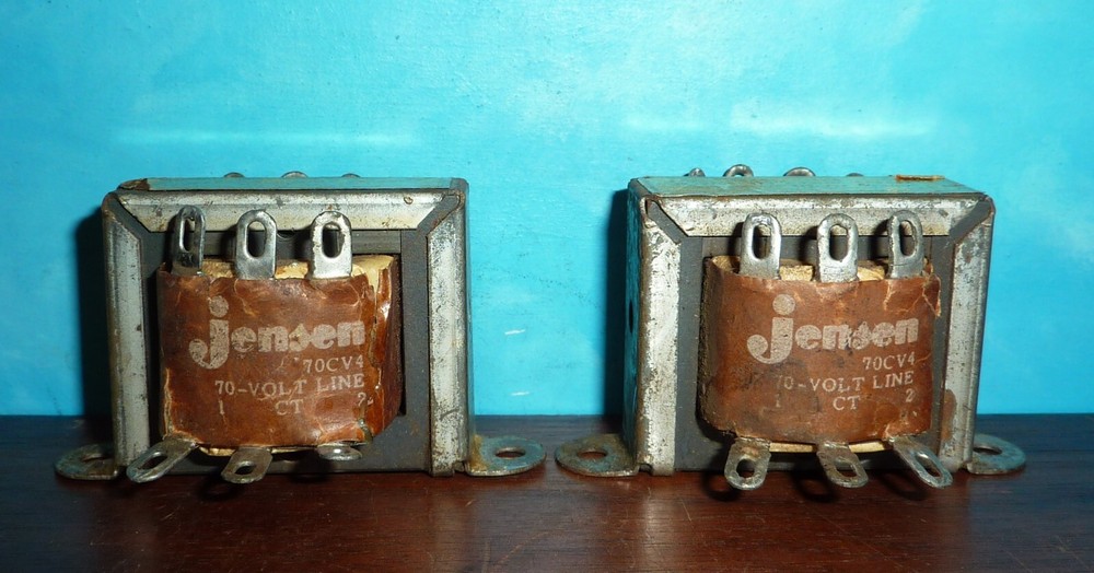 2 Jensen 70CV4 70V Line Transformers