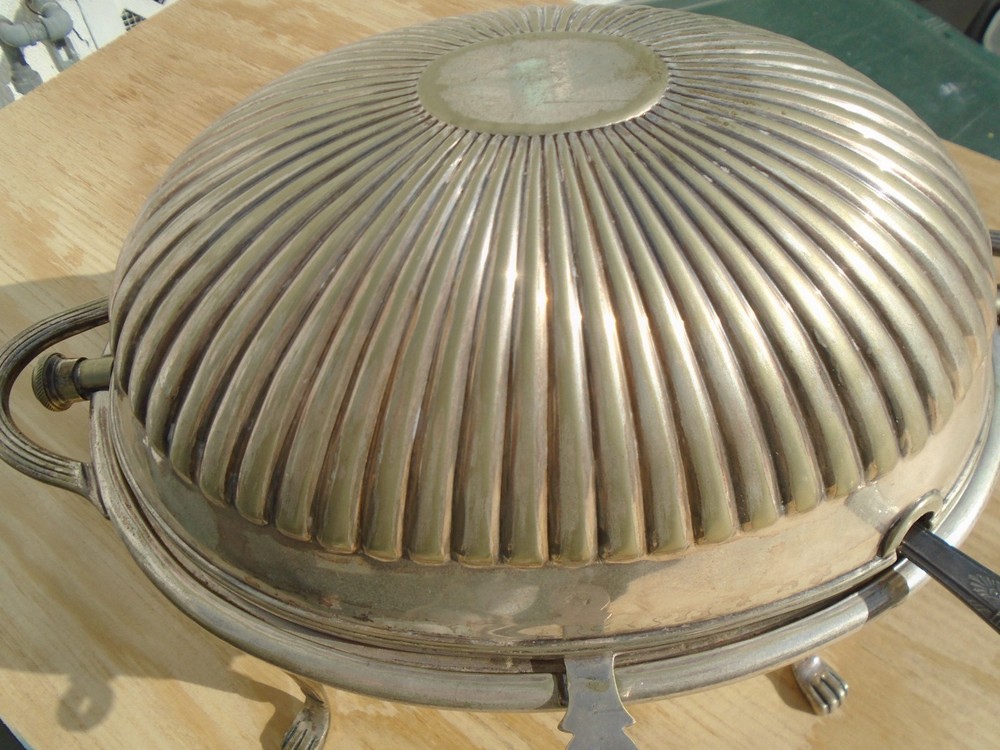 Breakfast Warmer Barrclouch Leeds Rolltop England Silverplate