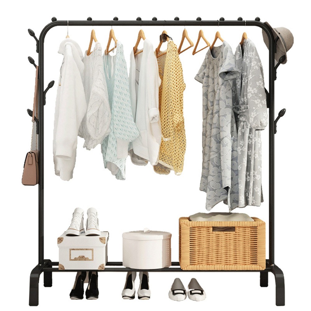 Space Saving Foldable Drying Rack for Clothes Blankets Durable Iron Frame
