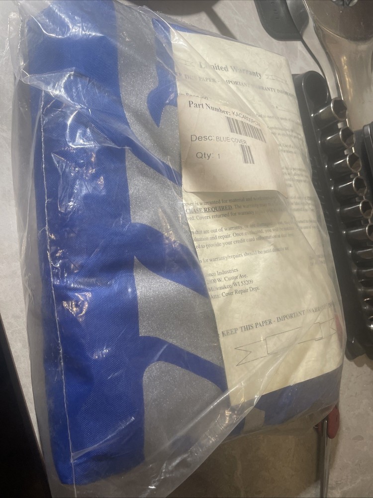 *New* Snap On Toolbox Roll Cab Stack Top & Bottom Cover Blue 40"