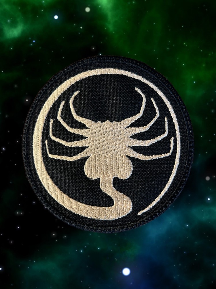 Face Hugger Alien Embroidery Patch 4.04" X 4.04"