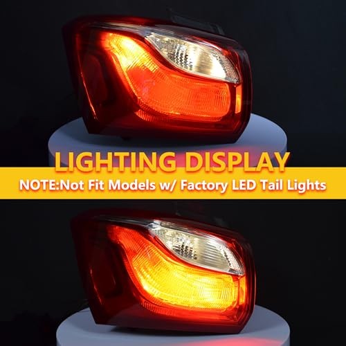 Tail Light Assembly Compatible with Chevy Equinox 2018 2019 2020 Left left side