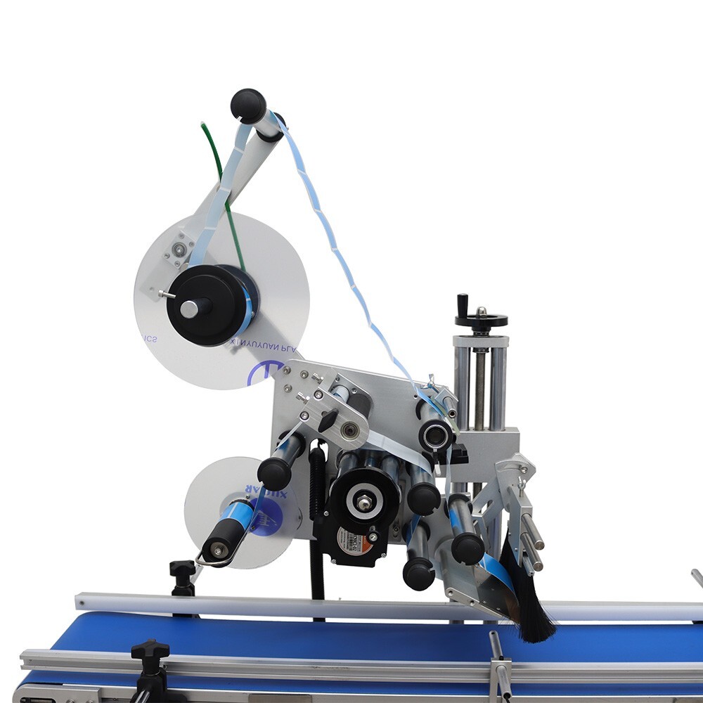 LT-160 Automatic Desktop Conveyor Table Plane Labeling Machine w/Conveyor 110V
