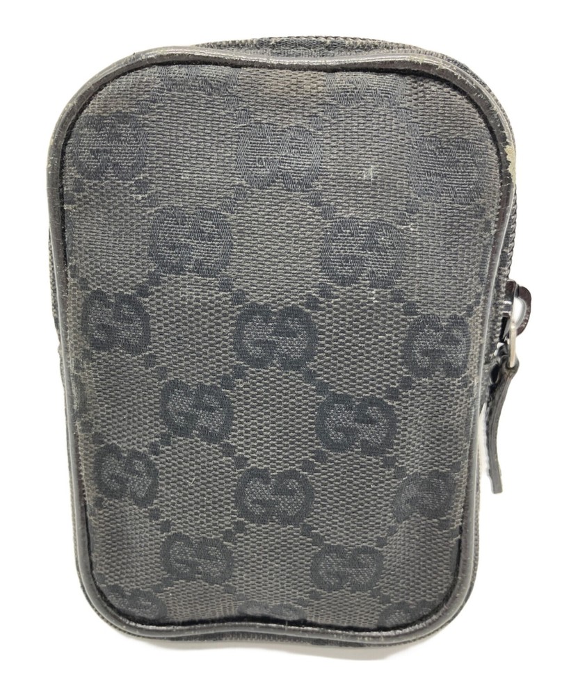 GUCCI Cigarette Case 115249 Black Authentic From Japan