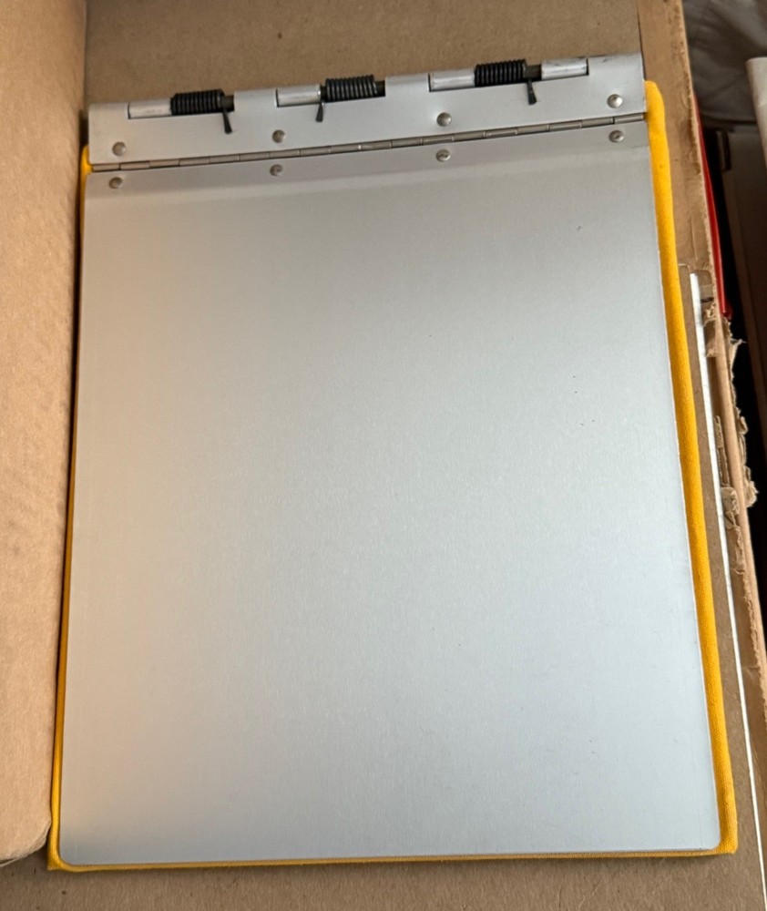 Aluminum Spring back Field Clipboard W/Canvas Pencil Holder Map Case