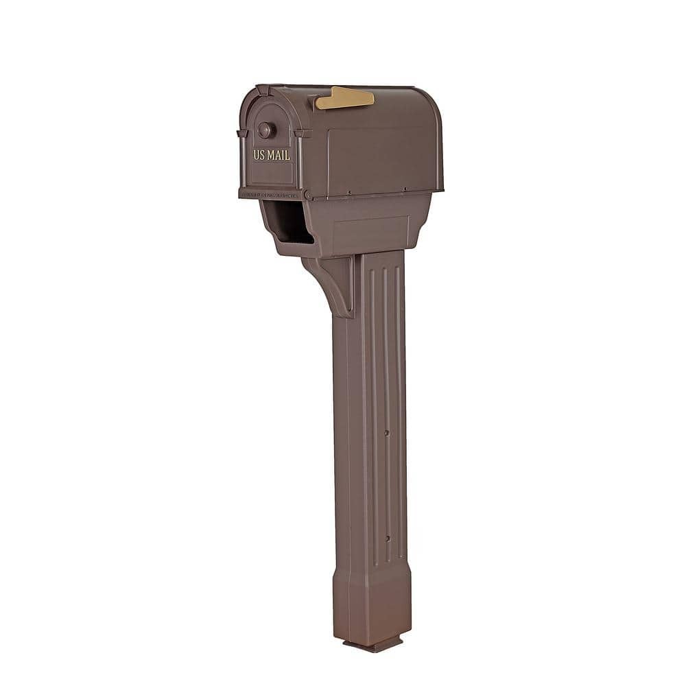 Postal Pro Bronze Mailbox Kit Hampton All in One Postmaster General Approved