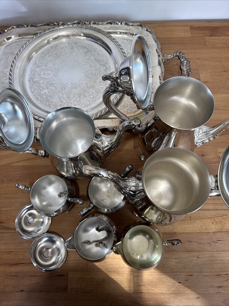 ONEIDA SILVERPLATE COFFEE TEA SET USA 9 PIECES